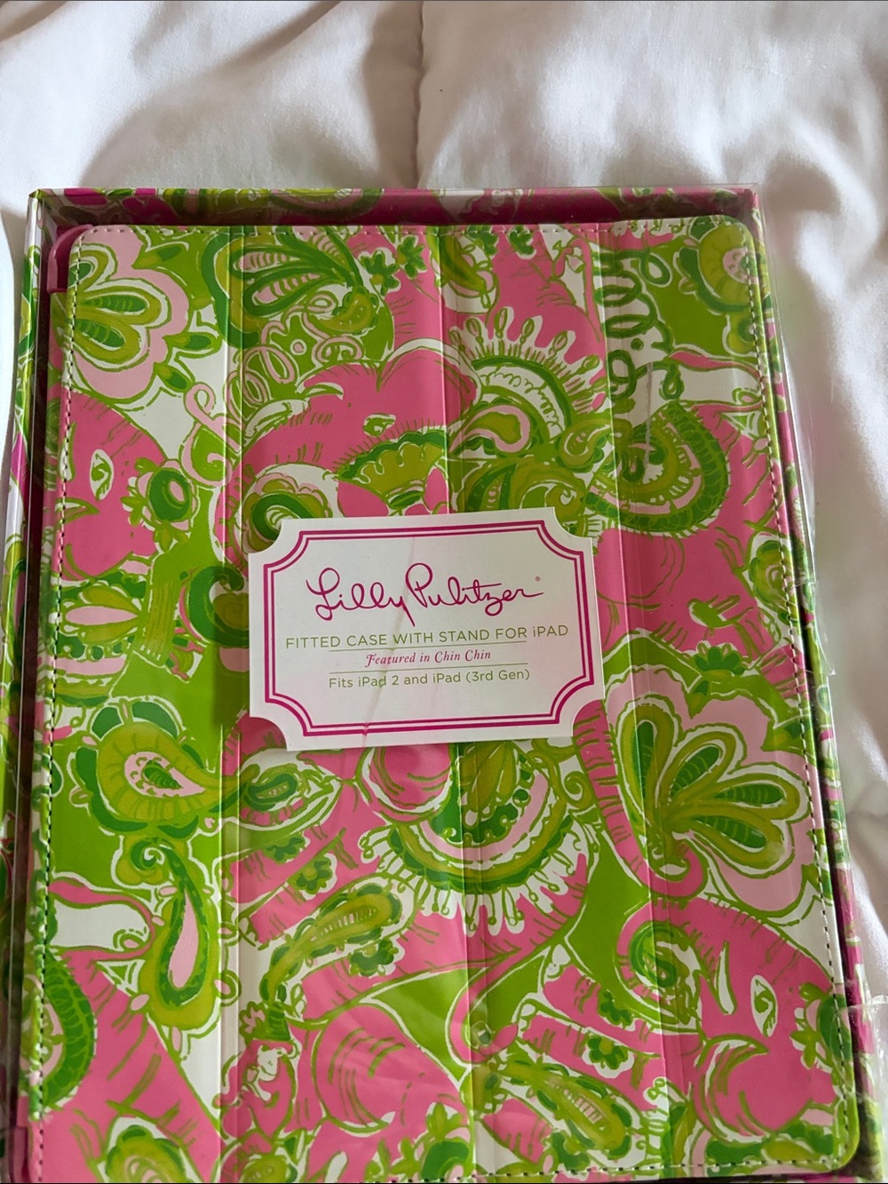 Lilly Pulitzer Pink & Lime Paisley Tablet Folio
